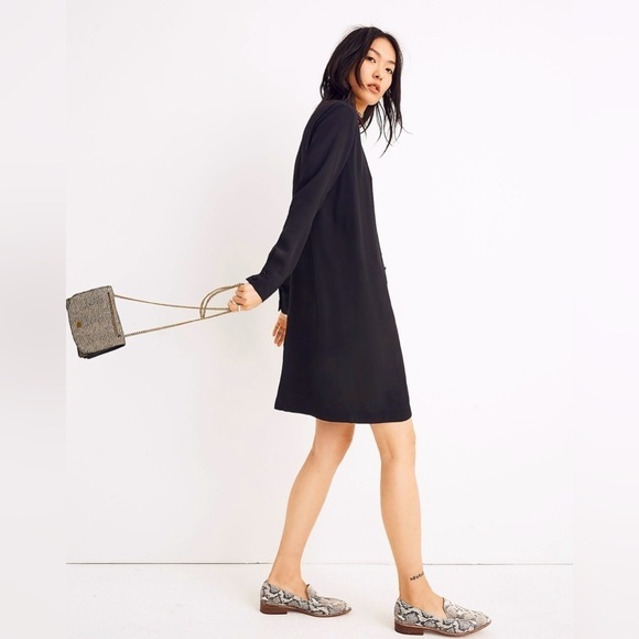 *Reposh* Madewell Black Long Sleeve Dress - Picture 1 of 12